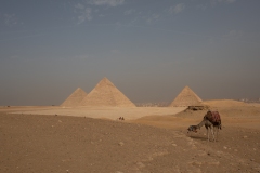 Pyramid of Cheops, Khafre, Menkaure. (for the King, his wife, and son)