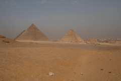 Pyramid of Cheops, Khafre, Menkaure. (for the King, his wife, and son)
