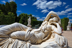 Reclining lady garden of Versailles