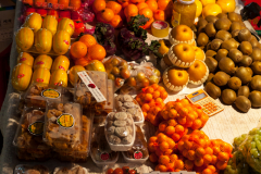 Fruit cart at night