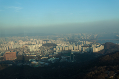 Looking East((ish) down the Han. Shilla hotel is on the right.