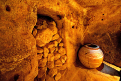 Tunnels under houses in Cappadocia