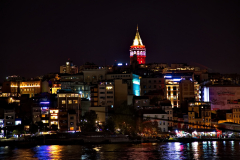 Galata tower at night