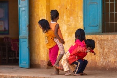 School Kids Motagnard Village